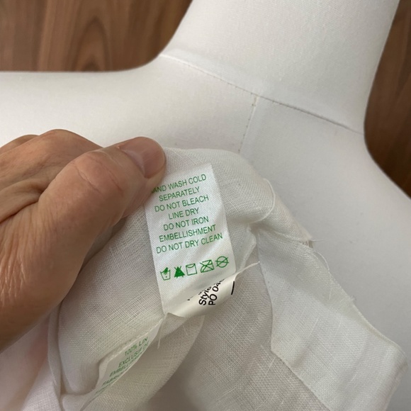 LILLY PULITZER White Linen Tunic NWT - size M - Picture 9 of 9